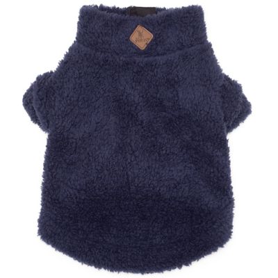 Worthy Dog Solid Fleece Quarter-Zip Dog Pullover