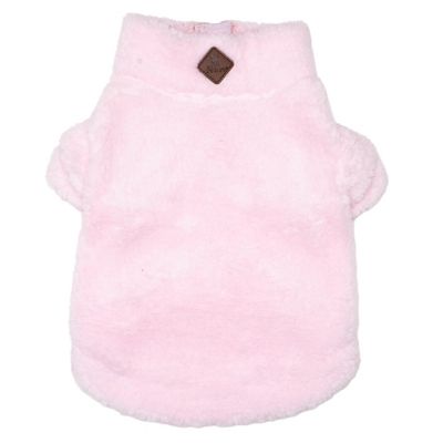 Worthy Dog Solid Fleece Quarter-Zip Dog Pullover