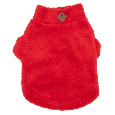 Worthy Dog Solid Fleece Quarter-Zip Dog Pullover