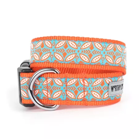 Worthy Dog Stamp Print Adjustable Dog Collar Dog Basic Collars