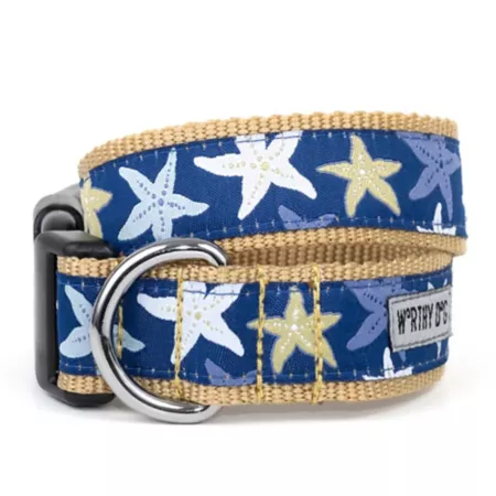 Worthy Dog Adjustable Starfish Dog Collar Dog Basic Collars