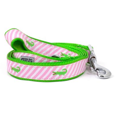 Worthy Dog Stripe Alligator Nylon Dog Leash