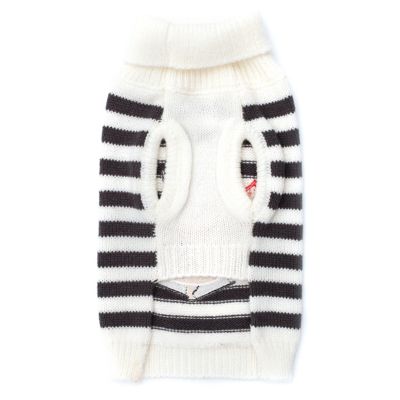 Worthy Dog Stripe Snowman Pullover Dog Sweater