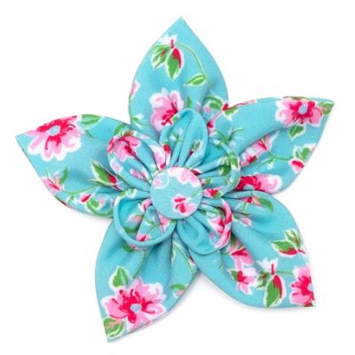 Image showing  Watercolor Floral Flower Adjustable Pet Collar Accessory