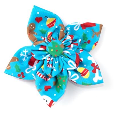 Worthy Dog Winter Wonderland Flower Adjustable Pet Collar Accessory
