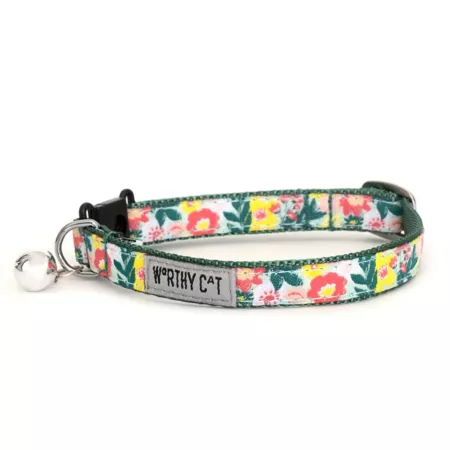 Worthy Dog Adjustable Cat Collar with Spring Bouquet Cat Collars & Harnesses