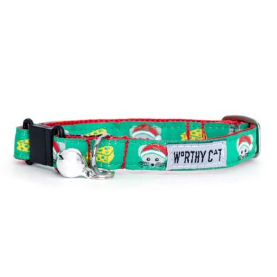 Worthy Dog Adjustable Not a Creature Was Stirring Breakaway Cat Collar