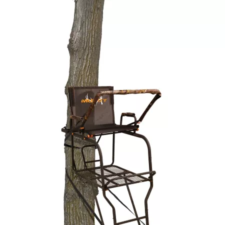 Hunter HD Muddy 18.5 Foot 1.5 Person Ladder Rack Ladder Tree Stands