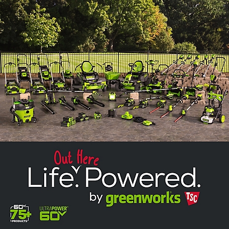Greenworks 60V 21-in. Brushless Cordless Battery Walk-Behind Self-Propelled  Push Lawn Mower, (2) 4.0Ah Battery & Charger at Tractor Supply Co.