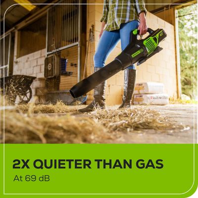 Image showing  130 MPH/610 CFM 60V Cordless Handheld Leaf Blower, Battery and Charger Included