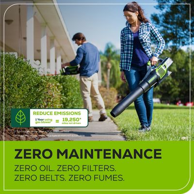 Image showing 6 th Greenworks 130 MPH/610 CFM 60V Cordless Handheld Leaf Blower, Battery and Charger Included