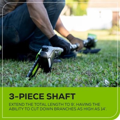 Image showing 6 th Greenworks 10 in. 60V Cordless Battery Pole Saw, Battery and Charger Included