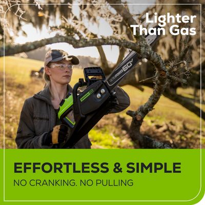 Image showing 5 th Greenworks 16 in. 60V Cordless Chainsaw, Battery and Charger Included
