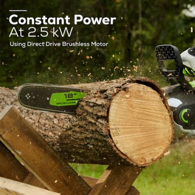 Image showing  18 in. 60V Cordless Chainsaw, Battery and Charger Included, 2023602