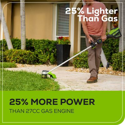 Image showing  16 in. 60V Straight Shaft Cordless String Trimmer, Battery and Charger Included