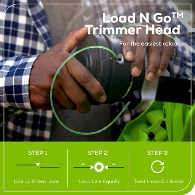 Image showing 6 th Greenworks 16 in. 60V Straight Shaft Cordless String Trimmer, Battery and Charger Included