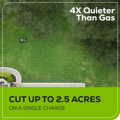 Image showing  CrossoverT 42 in. 60V Cordless Electric Riding Lawn Mower, Battery and Charger Included