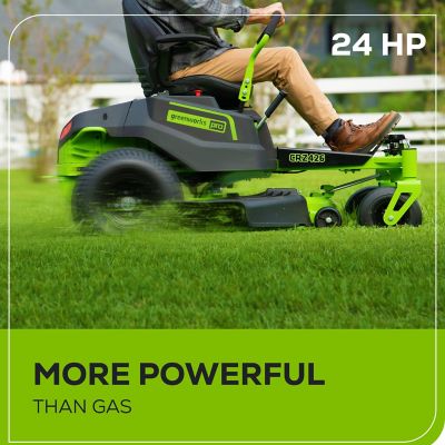Image showing  CrossoverZ 42 in. 24 HP 60V Cordless Electric Zero-Turn Mower, Battery and Charger Included