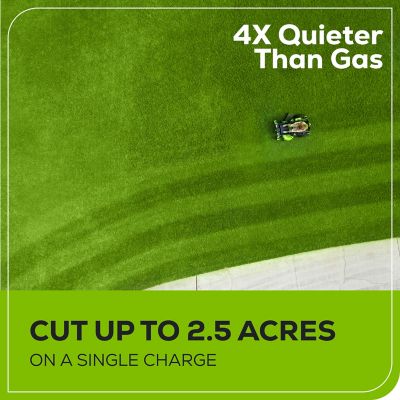 Image showing  CrossoverZ 42 in. 24 HP 60V Cordless Electric Zero-Turn Mower, Battery and Charger Included