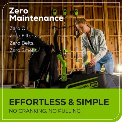 Image showing 7 th Greenworks CrossoverZ 42 in. 24 hp 60V Cordless Electric Zero-Turn Mower, Battery and Charger Included