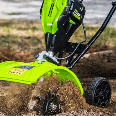 Image showing  8 in. 4-Tine 60V Cordless Brushless Cultivator, Battery and Charger Included