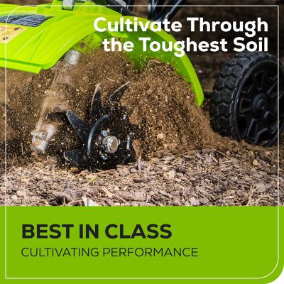 Image showing  8 in. 4-Tine 60V Cordless Brushless Cultivator, Battery and Charger Included
