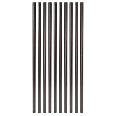 Fortress Building Products 26 in. Vintage Antique Bronze Steel Round Deck Railing Baluster, 10 pc.
