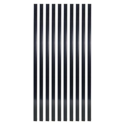 Fortress Building Products Mega 26 in. Steel Square Deck Railing Balusters, Black, 10-Pack