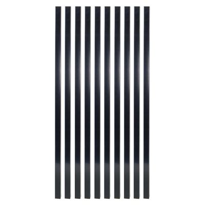 Fortress Building Products Mega Steel Square Deck Railing Balusters, 26 in., Gloss Black, 10-Pack