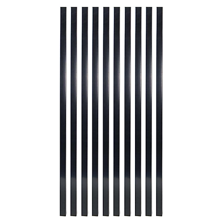 Fortress Building Products Mega 26 in. Steel Square Deck Railing Balusters, Black, 10-Pack