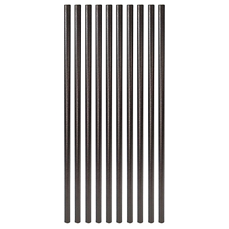 Fortress Building Products Vintage 32 in. Antique Bronze Steel Round Deck Railing Baluster (10-Pack)
