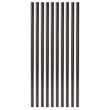 Fortress Building Products Vintage 32 in. Antique Bronze Steel Round Deck Railing Baluster (10 pk.), 660056