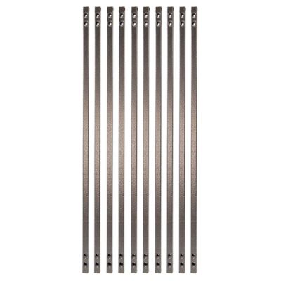 Fortress Building Products Vintage Steel Square Face Mount Deck Railing Balusters, 42 in., Antique Bronze, 10-Pack