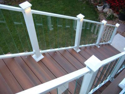 Fortress Building Products Pure View Glass Stair Railing Baluster (5 pk.), 660510