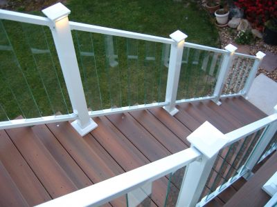 Fortress Building Products Pure View Glass Stair Railing Baluster (5 pk.), 660510