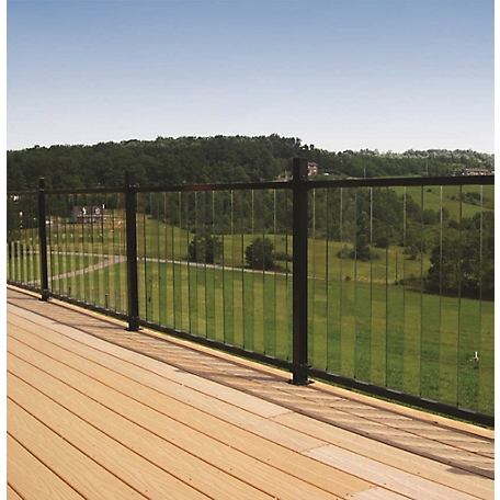 Fortress Building Products Pure View Glass Level Railing Baluster (5 pk.), 660520