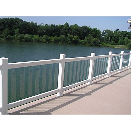 Fortress Building Products Pure View Glass Level Railing Baluster (5 pk.), 660540