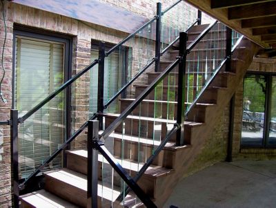 Fortress Building Products Pure View 6 ft. Aluminum Stair Hand Rail (2 pk.), 51272098