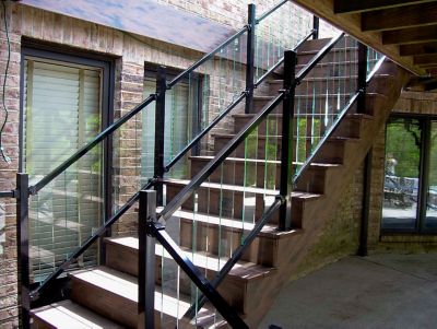Fortress Building Products 6 ft. Pure View Aluminum Stair Hand Rail, 2 pc.