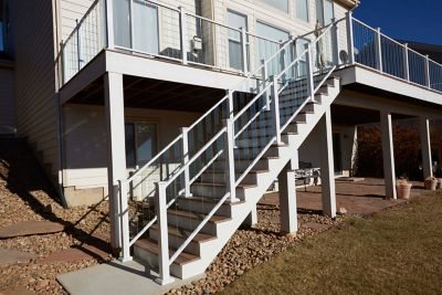 Fortress Building Products Pure View 6 ft. Aluminum Stair Hand Rail (2 pk.), 51272091