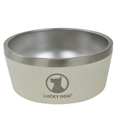 Lucky Dog INDULGE XL Double Wall Non-Slip Stainless Steel Dog Bowl, 12.5 Cup, 100 oz.