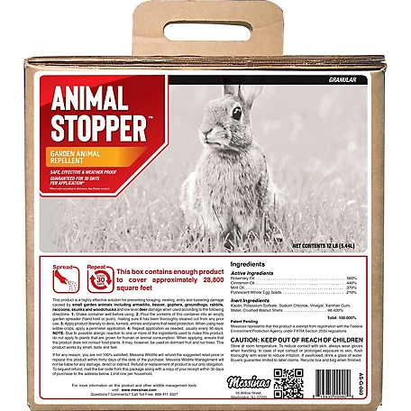 Animal Stoppers Animal Repellent, 40# Ready-to-Use Granular Bulk