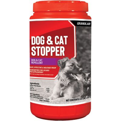 Animal Stoppers 2.5 lb. Dog & Cat Stopper Animal Repellent, Ready-to-Use Granular ShakerJug