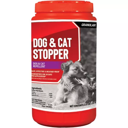 Animal Stoppers Animal Repellent Stopper for Dogs and Cats 2.5 lb Ready-to-Use Granular Shaker Animal & Rodent Repellent