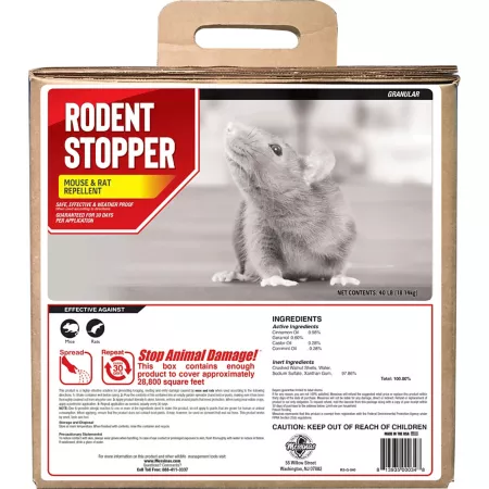 Animal Stoppers Animal Repellent Stopper for 40 lb Rodents Ready-to-Use Granular Bulk Animal & Rodent Repellent