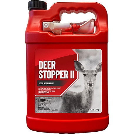 Animal Stoppers Deer Stopper II Animal Repellent, Gallon Ready-to-Use with Nested Sprayer