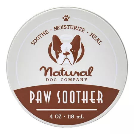 Natural Dog Company Paw Soother Dog Paw Balm Canned 4 oz. Pet Lotions Creams & Paw Balm