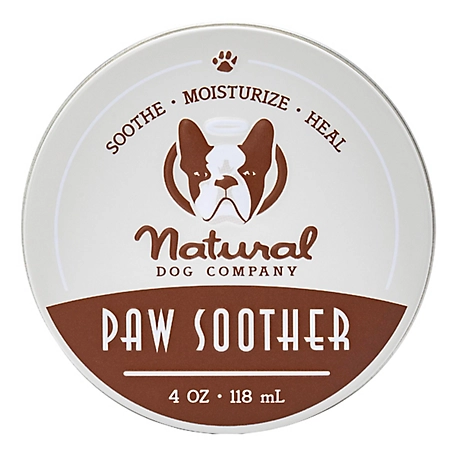 Natural Dog Company Paw Soother Dog Paw Balm Tin, 4 oz.