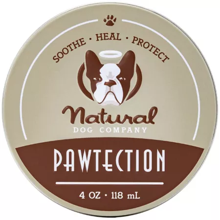 Natural Dog Company Pawtection Dog Paw Balm Canned 4 oz. Pet Lotions Creams & Paw Balm