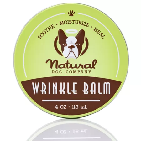 Natural Dog Company Anti-Wrinkle Dog Balm Canned 4 oz. Pet Lotions Creams & Paw Balm